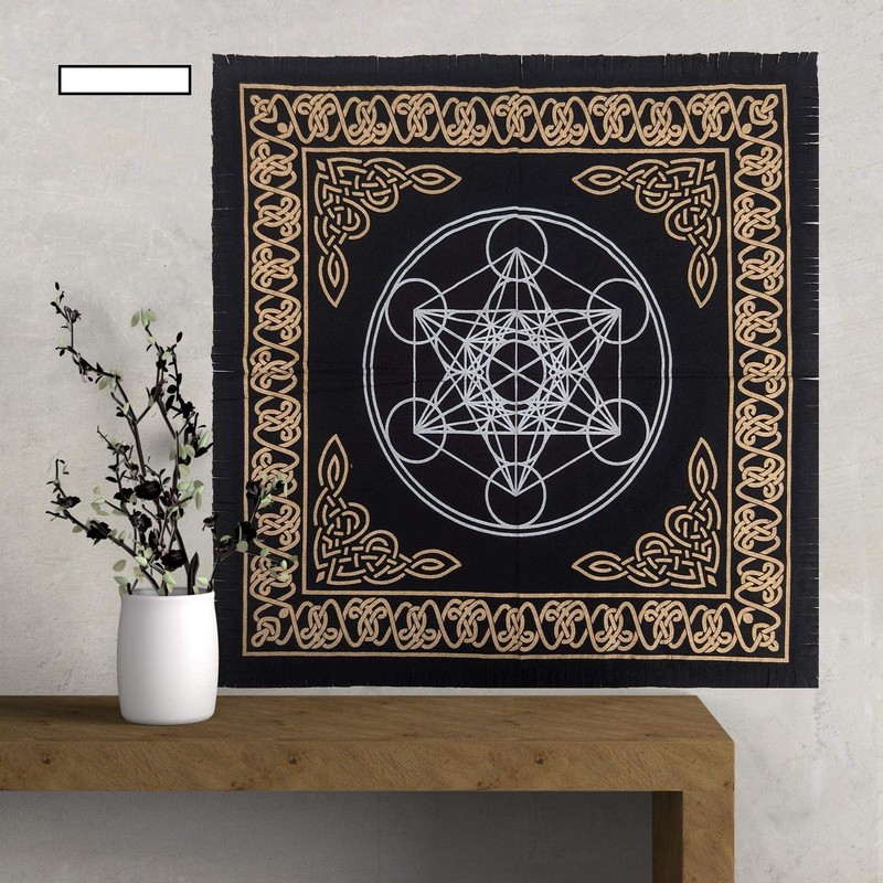 INDIAN CONSIGNERS Altar Cloth Hexagonal Metatron Witchcraft Alter Tarot Spread