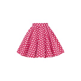 BlackButterfly Kids Vintage 50's Full Circle Girls Swing Skirt (Pink - Polka Dot, 3-4 Years)