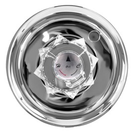 Ryutain shower trim kit for Delta single - function shower sets, Acrylic shower handle compatible with Delta 600 - series bathtub shower valves (cartridge not included) CP