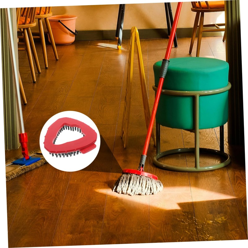 NOLITOY Durable Nylon Bristles Mop Head 2pcs Replacement for Multi-Surface