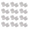 EMSea Pack of 12 Door Lock Bars Clip Holder White