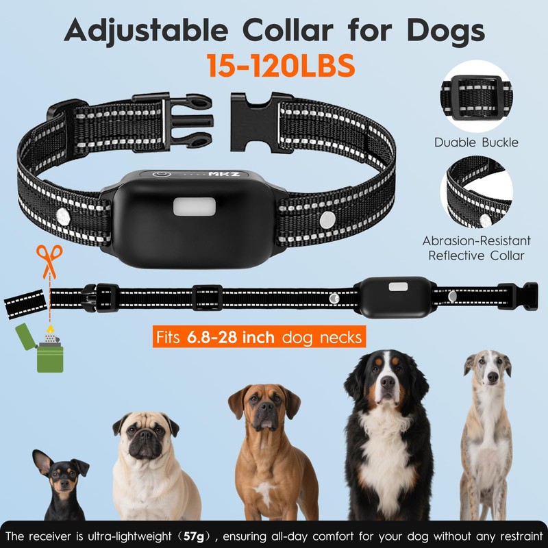 3 Dog Shock Collar with Remote,4200FT Dog Training Collar with