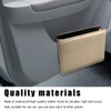 Gasedin Car Trash Can, Leather Foldable Seat Back Hanging Vehicle