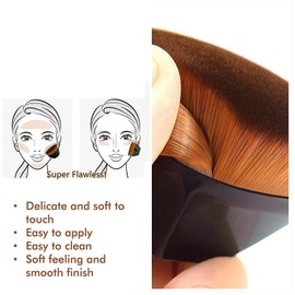 Stavae Blush Brush for Makeup, Foundation Brush for Face Blush Liquid Powder Foundation Blusher Brush for Blending Liquid, Compact Powder Brush, Cream or Flawless Powder Cosmetics(Multi Colour)