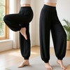 Art Skin Summer Modal Harem Pants for Yoga, Pilates, Zumba Dance & Loungewear Athleisure Light Blue/M
