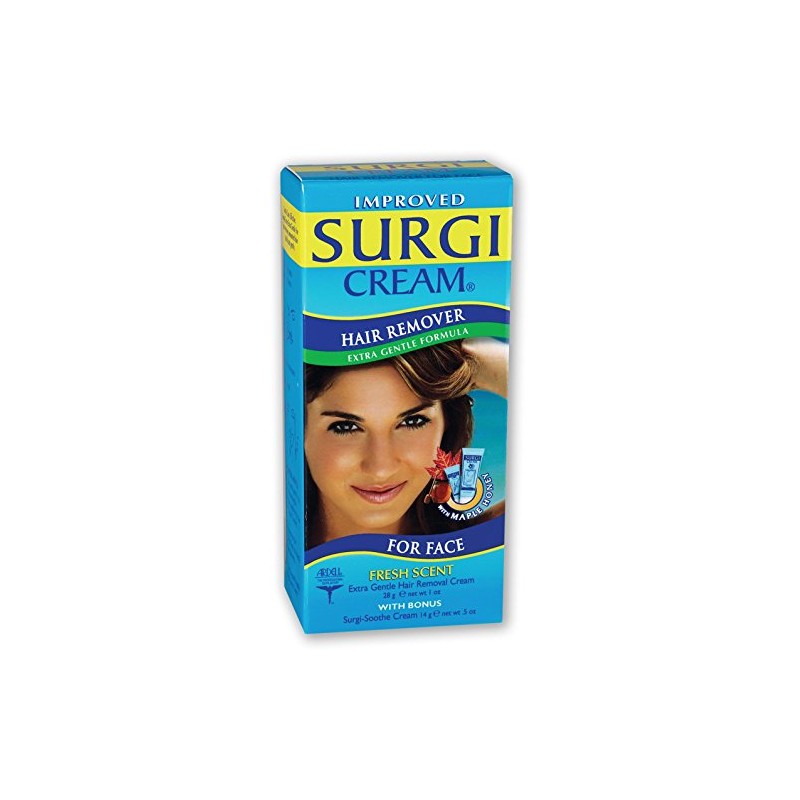 SURGI-CREAM Hair Remover For Face, Extra Gentle Formula 1 oz