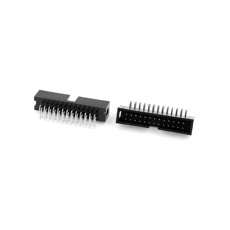uxcell 12 Pcs 2.54mm 2x13 26 Pin Right Angle Male