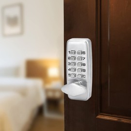 Mechanical Passcode Door Lock, Double Sided Keyless Door Lock Digital Dead Bolt Locks for Exterior Doors, Mechanical Keyless Entry Door Lock with Keypad for Garage, Hotel, Office