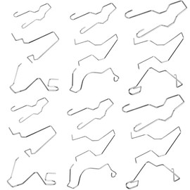 Xiatiaosann Bulb Retaining Spring Clips for H1/ H3 /H4 /H7, Car Bulb Clip Bulb Universal Car Headlight Clamp Headlamp Dip Dipped Beam Bulb Holder (18 Pcs)