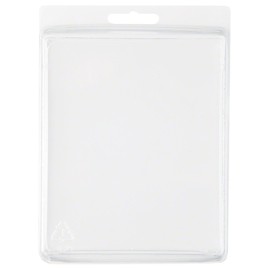 Collecting Warehouse Clear Plastic Clamshell Package/Storage Container, 5.44" H x 4.44" W x 1.5" D, Pack of 10