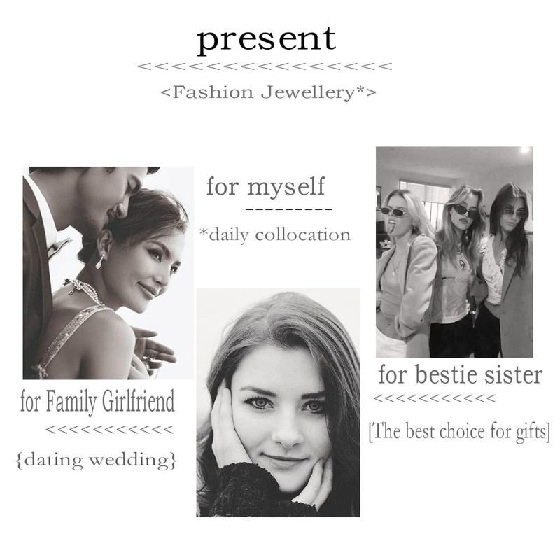 TseenYi Two Interlocking Circles Necklace Layered Lariat Chain Necklace Bar