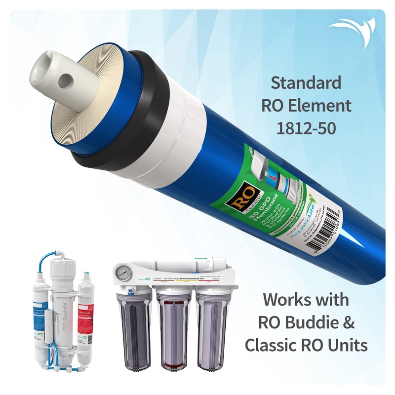 Aquatic Life 50 GPD Reverse Osmosis Membrane Filter