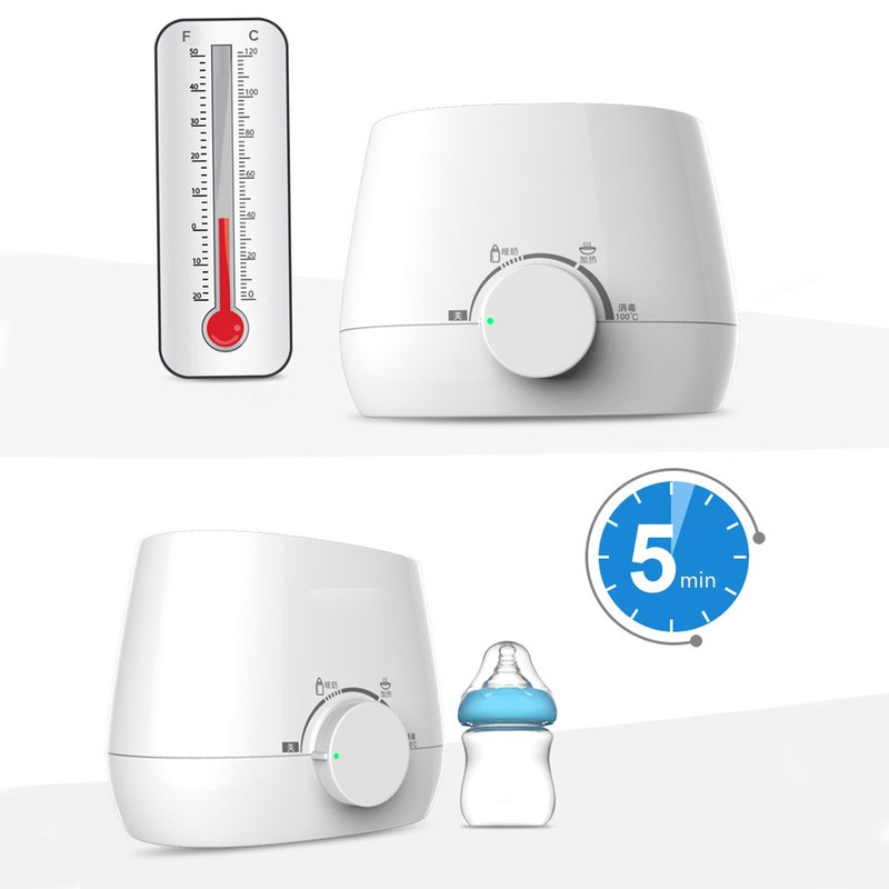 Milk Bottle Warmer Fast 5 Minutes Heating Automatic Thermostat Function
