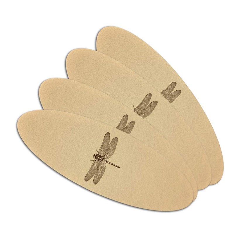 Dragonfly Vintage Insect Double-Sided Oval Nail File Emery Board Set