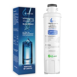 MIWF6200 - Filtro de agua de repuesto compatible con Midea MF-2008-R2, Sharp SJWF200, Thor Kitchen WF200, Zline MIWFT2100, Insignia NS-WF26SS0-1 - Filtro de agua para refrigerador giratorio (paquete