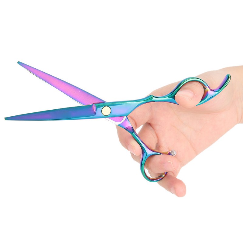 Professional Colorful Sharpness Edge Hair Scissors Barber Hairdressing Shears Cutter(Hair