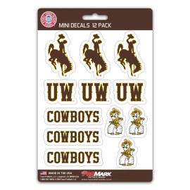 Team Promark Wyoming Cowboys Mini Decals - 12 Pack