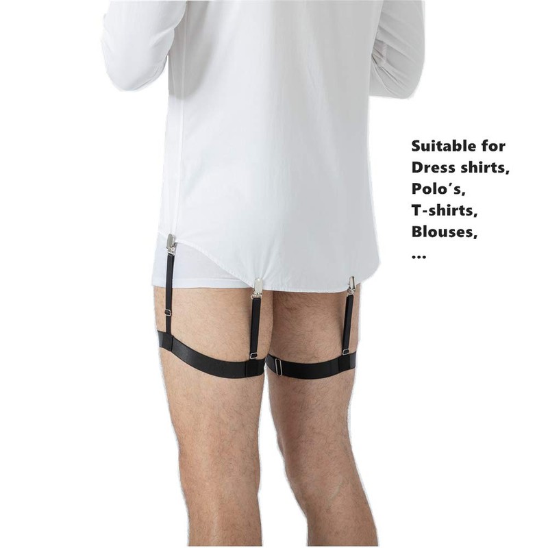 LazarsSpace Men's Shirt Stays/holder for Tucking, Garter and holder, Securing