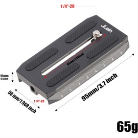 Hersmay Camera Quick Release Plate for Zhiyun Crane 2 3 LAB Weebill 2 3 Weebill-S Gimbal Stabilizer, Compatible with Manfrotto 501HDV 503HDV 701HDV MH055 M0-Q5 Tripod Ball Head as 501PL Plate