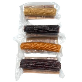 Amish Country Popcorn | Old Fashioned Microwave Popcorn | Non-GMO, Gluten Free, Microwaveable and Kosher (Red, Purple, Yellow and White Corn on the Cob, 4 Pack)