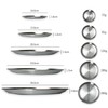 Ciathelife Stainless Steel Tableware Plates, Bowls, Cutlery, Dinnerware Set, Plates,