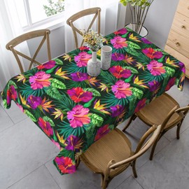 mutakin Tropical Tablecloth Rectangle Table Cloth Washable Table Cover for Decoration Kitchen Dining Room 60x90 Inch