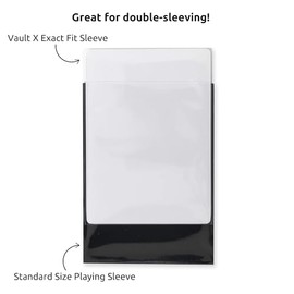 Vault X Fundas Exact Fit para Cartas (Pack de 100), Fundas Interiores Perfect Fit Transparentes para Cartas Coleccionables TCG