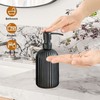 Monsully Pack of 2 Soap Dispensers, Matte Black, 400 ml,