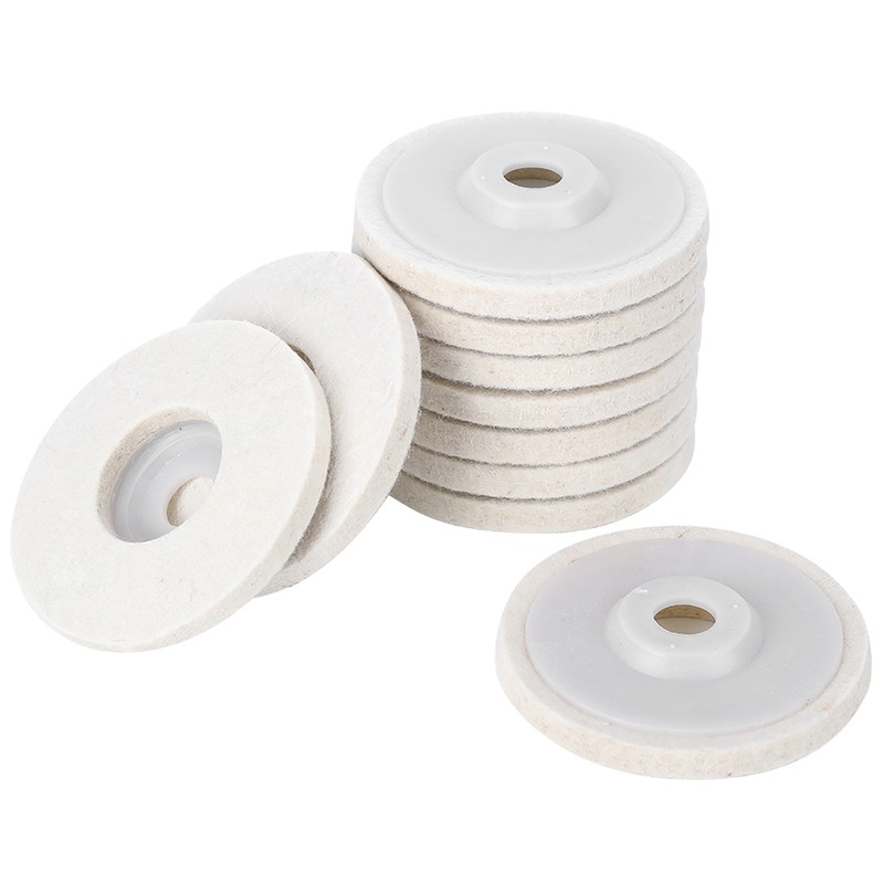 10pcs Angle Grinder Polishing Discs Wool Buffing Grinding Wheel Pads