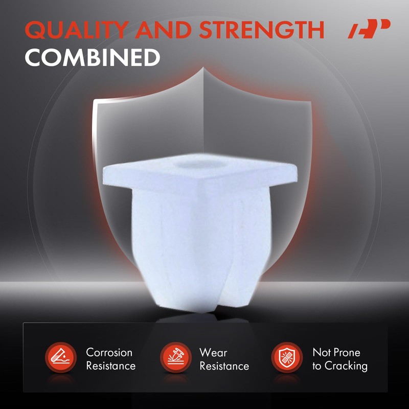 A-Premium 50PCS Nylon Front & Rear Bumper & Fender Nut