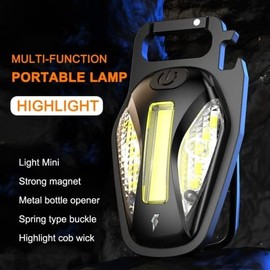 Linternas de bolsillo de alta luminosidad, 500 mAh, 800 lúmenes, aleación de aluminio  PC, carga tipo C (2 paquetes de escarabajos)