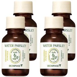 Skinfood Pantothenic Water Parsley Smashing Powder, 15ml, 4 pieces / 스킨푸드 판토테닉 워터 파슬리 스매싱 파우더, 15ml, 4개
