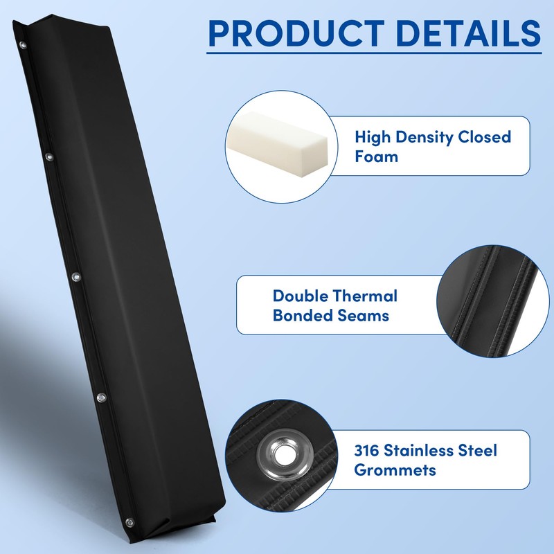59" Dock Bumpers,PVC Dock Fenders with Stainless Steel Screws,Boat Dock