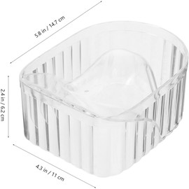 Cuencos para Remojar las Manos Transparente Bowl de Manicura para Suavizar Cutículas y Pulir Uñas Uso Profesional y DIY