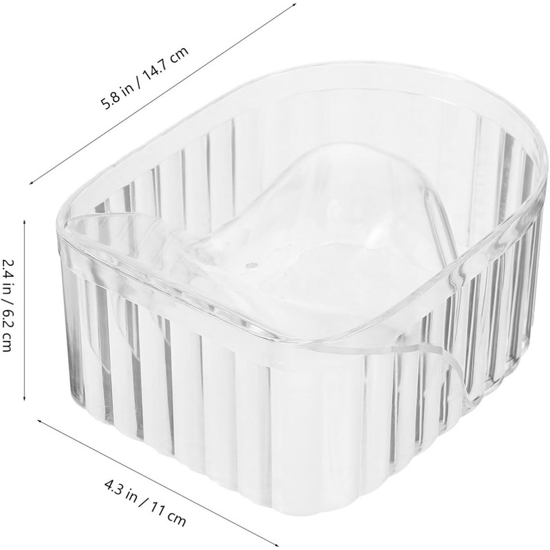 Cuencos para Remojar las Manos Transparente Bowl de Manicura para