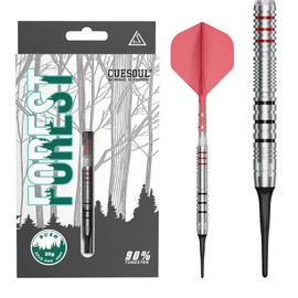CUESOUL FOREST "BUSH" 20G Soft Tip 90% Tungsten Dart Set ROST T19 Flight Integrated FLIGHT CSFS-90R20KSLC