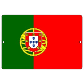 Rogue River Tactical Portuguese Flag Metal Tin Sign Wall Decor Man Cave Bar P...