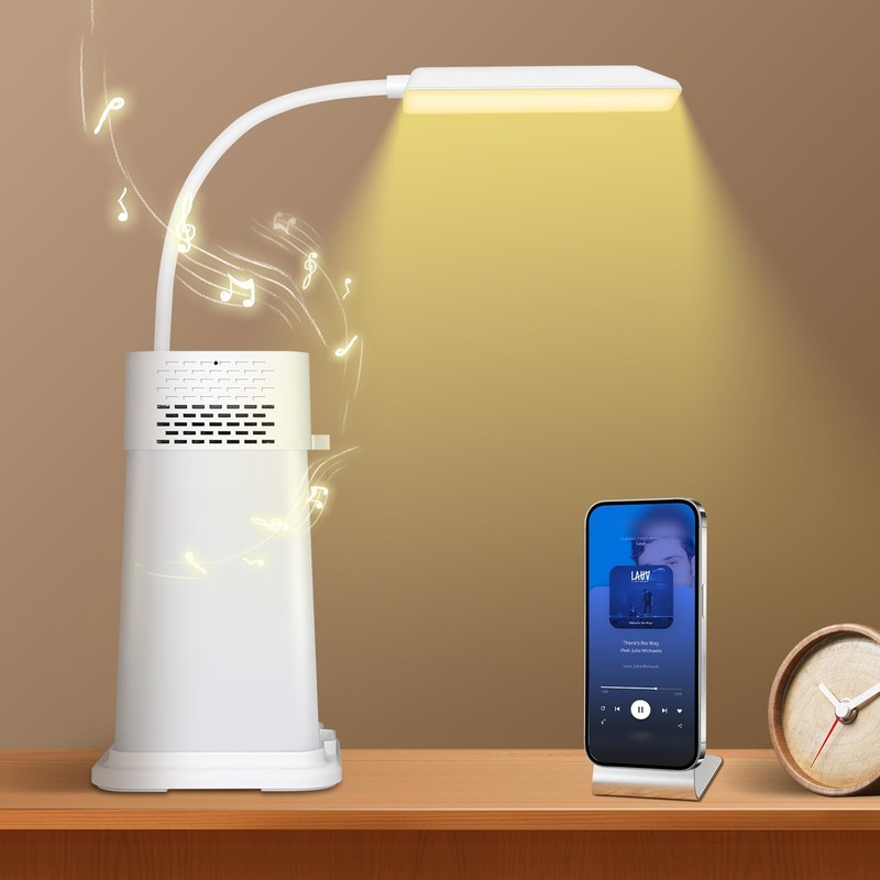 AGM LED Bedside Lamp, 1200 mAh Night Light with Bluetooth