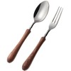 Nagao Tsubamesanjo Boston Teaspoon String Fork, Set of 2, 18-8