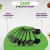Crisp 8-Piece Utensil Set - Plastic, Durable Kitchenware, Dishwasher Safe,