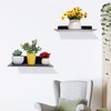 2 Pack Heavy Duty Metal Floating Shelves (12” x 8”)
