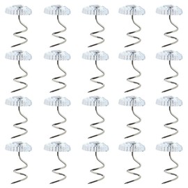 Onwon 50 Pcs Clear Heads Twist Pins for Upholstery, Holds Slipcovers/Bedskirts/Drapes and Other Fabric and Materials Securely in Place, Bed Skirt Pins for Sewing and Home Decor