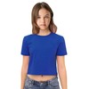 Lilax Girls Short Sleeve Crewneck Crop Top Tee (Royal Blue,