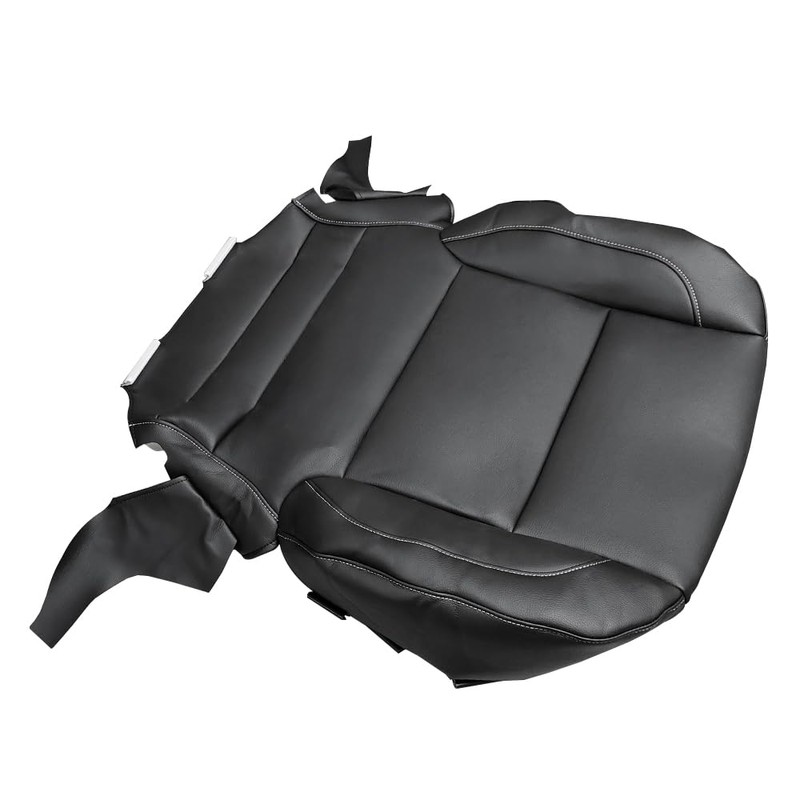 Mievlyo Driver or Passenger Side Bottom Replacement Non-Perforated Leather Seat