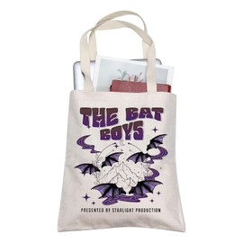 AKTAP Fantasy Book Lovers Tote Bag Acotar Bat Boys Merch The Bat Boys Tote Bag Acotar Velaris Tote Bag Bat Bookish Gift Bat Boys Acotar Shopping Bag (Bat Boys Tote)