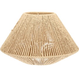 TOVINANNA Woven Pendant Lampshade, Woven Rattan Weave Chandelier Lampcover Hanging Lamp Shade, Ceiling Lamps Shade for Living Room Bedroom Hotel Decor