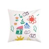 MUKA Custom PU Leather Throw Pillow Covers, Hand Stitched Leather