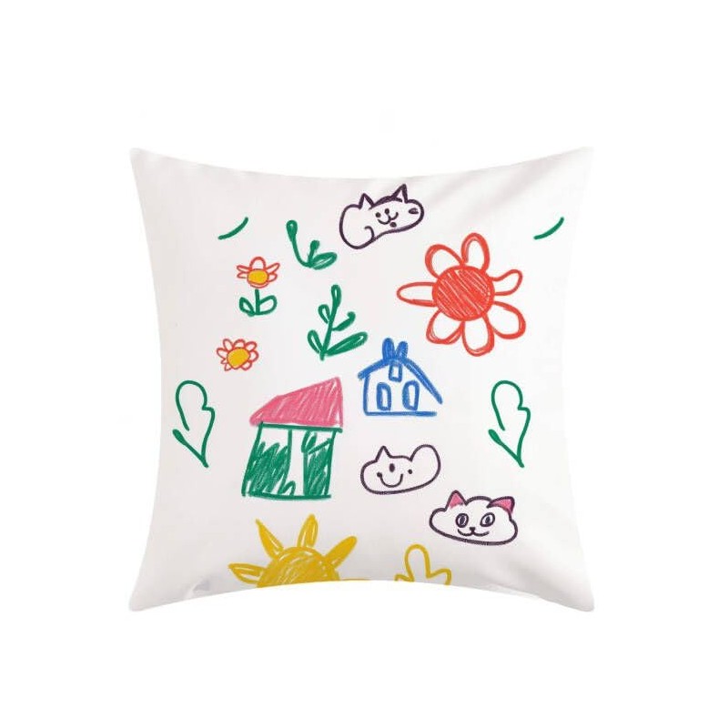 MUKA Custom PU Leather Throw Pillow Covers, Hand Stitched Leather