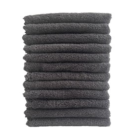 Cozy Manor Microfiber Face Cloths Makeup Remover Cloth Ultra Soft Face Washcloth Absorbent Facial Cleansing Towel Reusable Facial Cleansing Cloths Grey 12pack 12inchx12inch