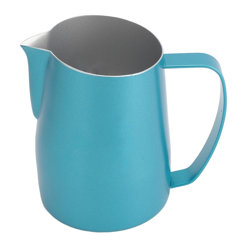 Milk Frother Cup Professional Stylish Exquisite Slanted Mouth Stainless Steel